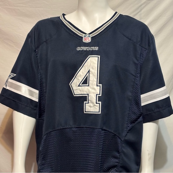 Men's Nike Dak Prescott Navy Dallas Cowboys Game Team Jersey Size 2xL - Picture 2 of 7